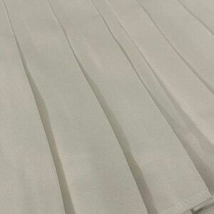 White pleated tennis skirt